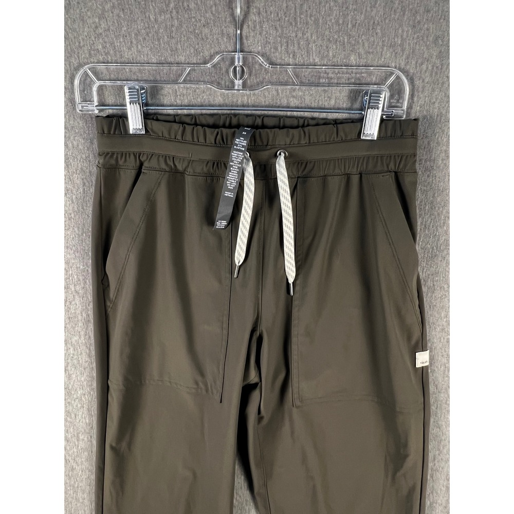 Vuori Villa Jogger Pants Dark Olive Green Womens XS VW481 Hiking Travel Joggers